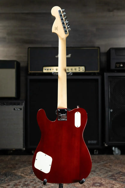 Squier Paranormal Troublemaker Telecaster Deluxe Bigsby Electric Guitar - Honey Sunburst