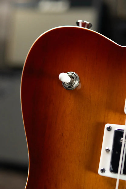 Squier Paranormal Troublemaker Telecaster Deluxe Bigsby Electric Guitar - Honey Sunburst