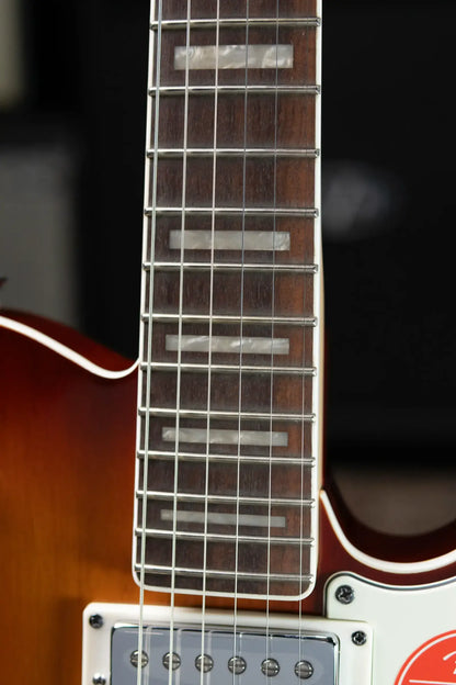 Squier Paranormal Troublemaker Telecaster Deluxe Bigsby Electric Guitar - Honey Sunburst