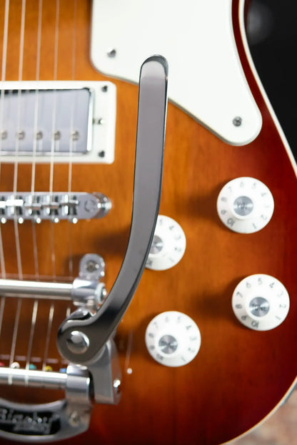 Squier Paranormal Troublemaker Telecaster Deluxe Bigsby Electric Guitar - Honey Sunburst