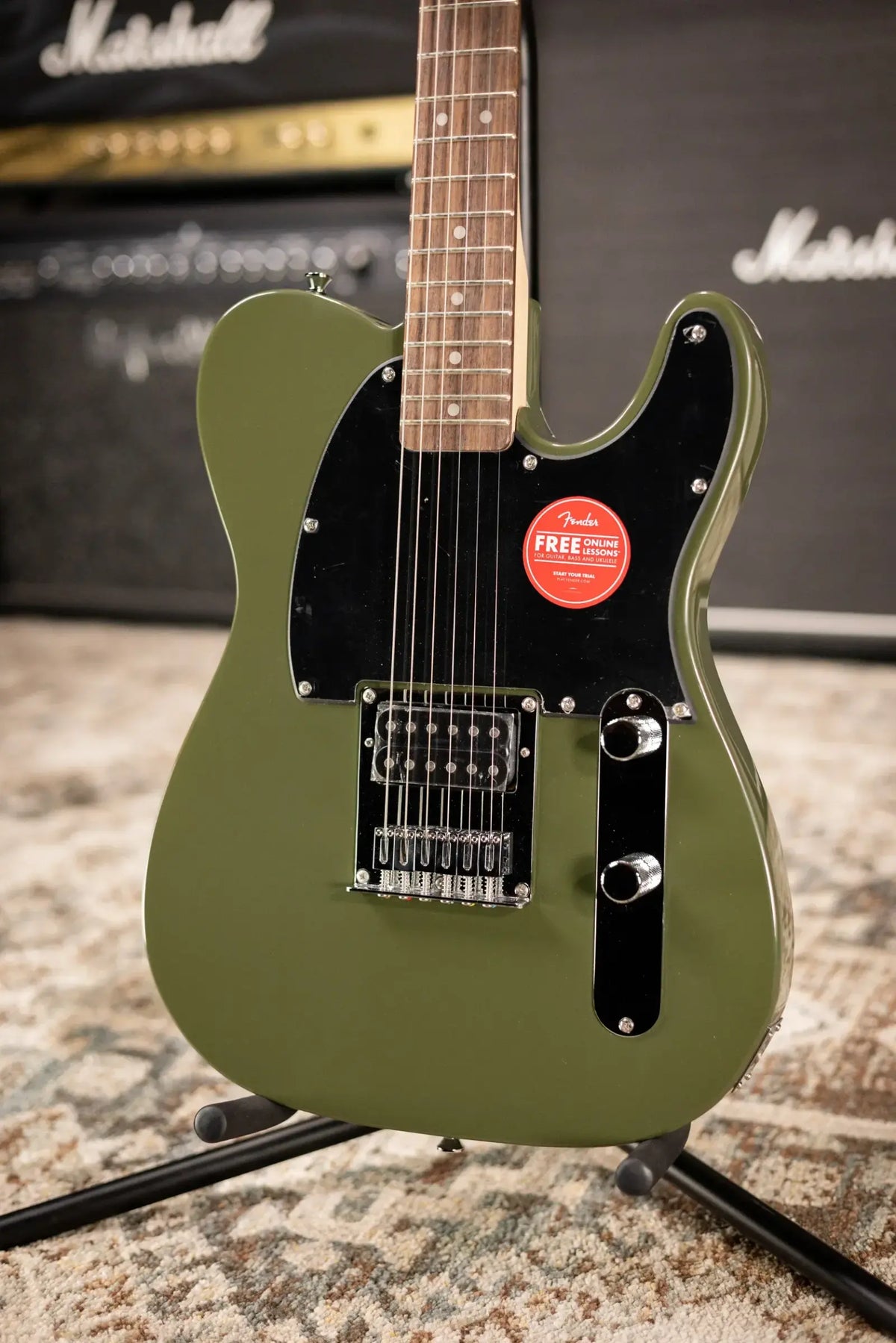 Squier Sonic Esquire H Electric Guitar – Olive