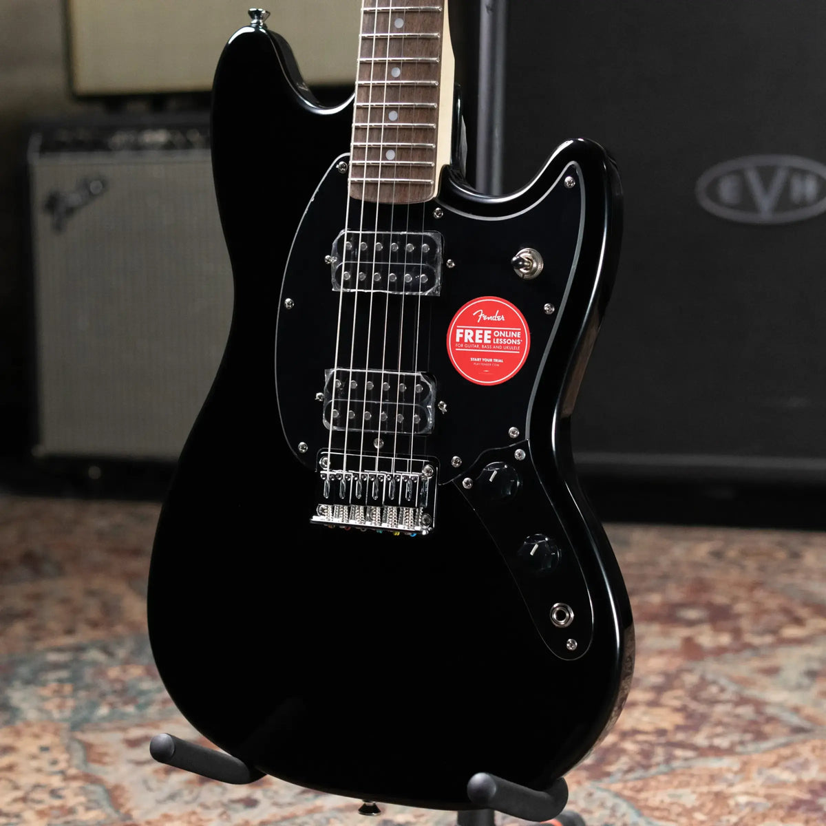 Squier Sonic Mustang HH Electric Guitar - Black
