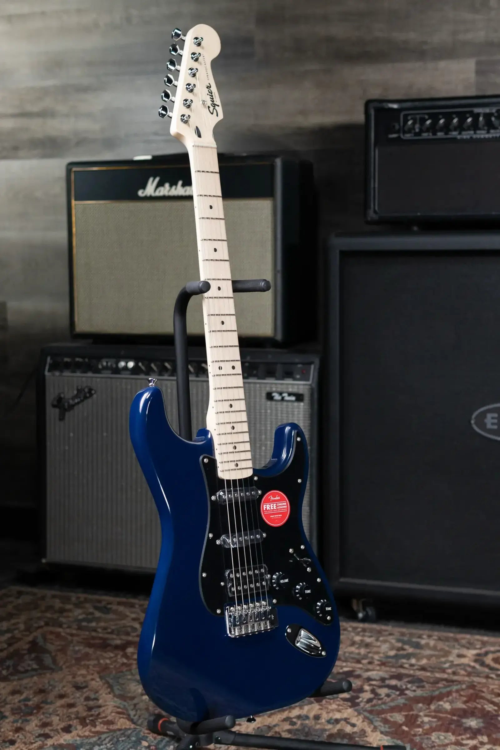 Squier Sonic Stratocaster HSS Electric Guitar - Midnight Blue