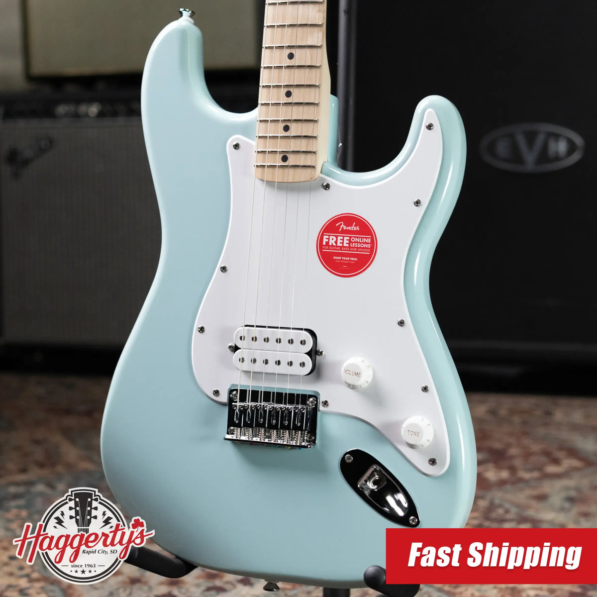 Squier Sonic Stratocaster HT H – Sonic Blue Electric Guitar