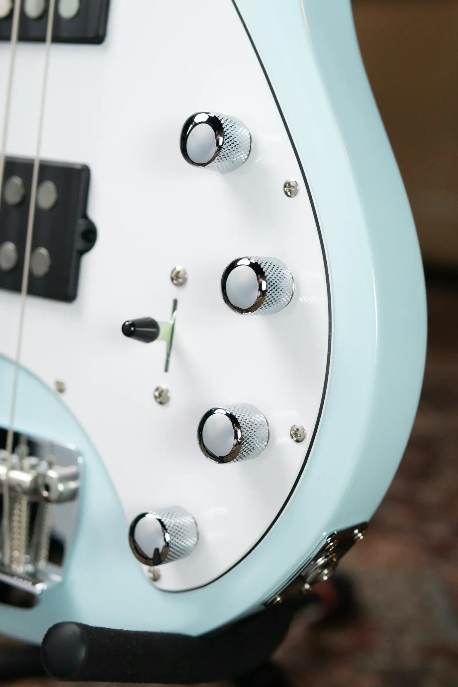 (RTO)Sterling by Music Man StingRay35 HH Bass Guitar - Daphne Blue with Gig Bag - Used