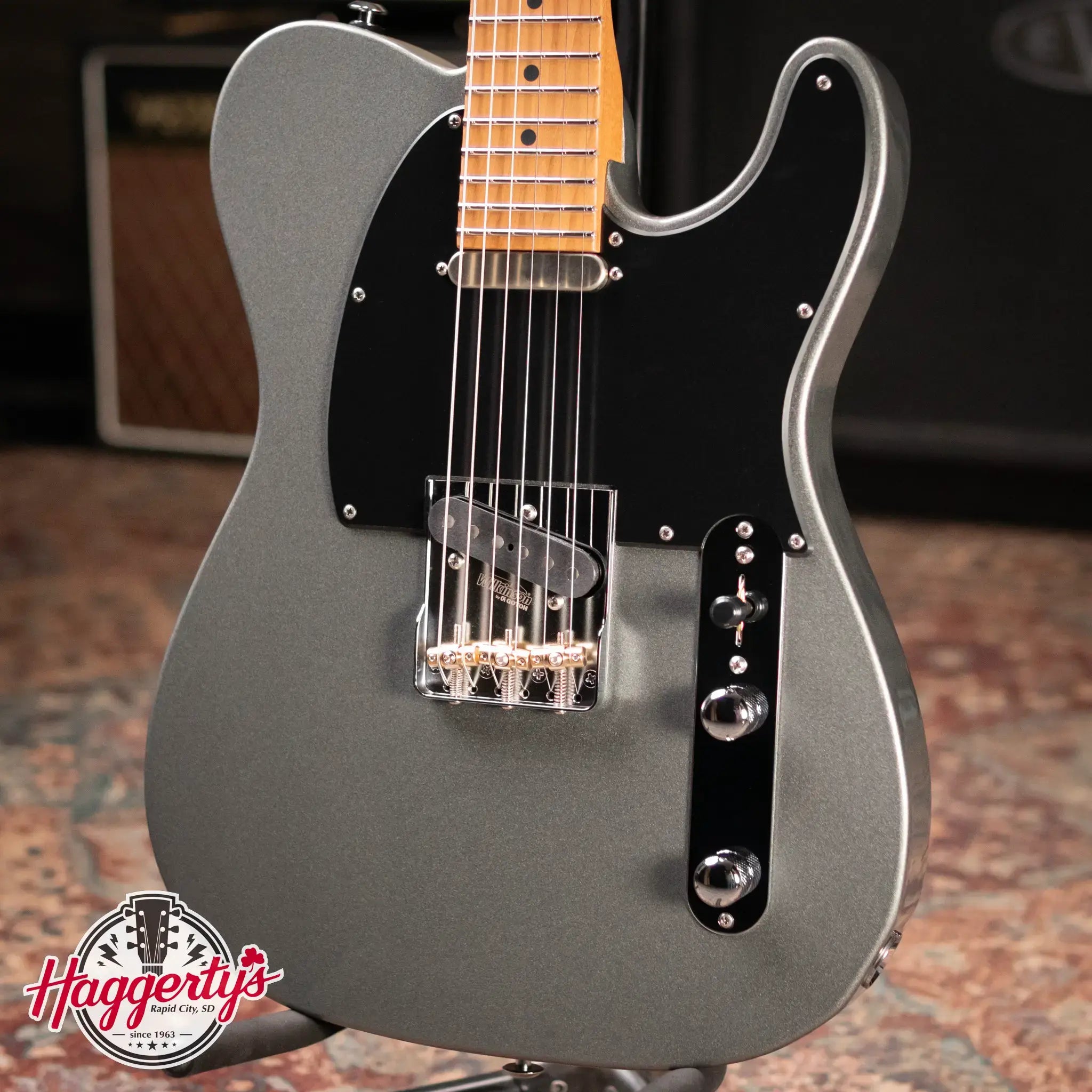 Suhr Andy Wood Signature Series Modern T Electric Guitars - AW Silver with Hardshell Case