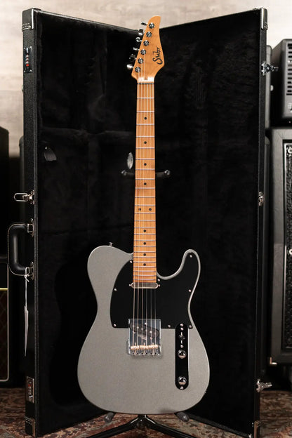 Suhr Andy Wood Signature Series Modern T Electric Guitars - AW Silver with Hardshell Case