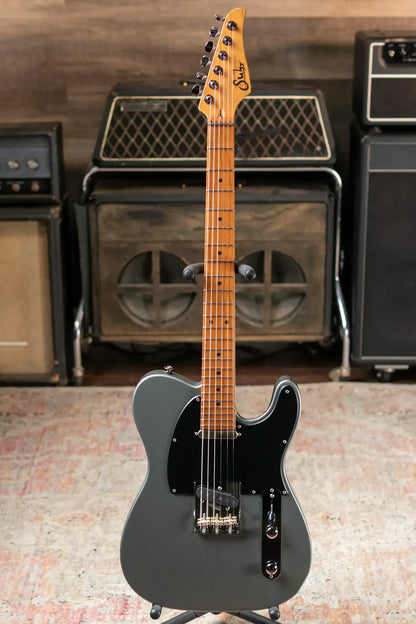 Suhr Andy Wood Signature Series Modern T Electric Guitar - Andy Wood Silver with Hardshell Case