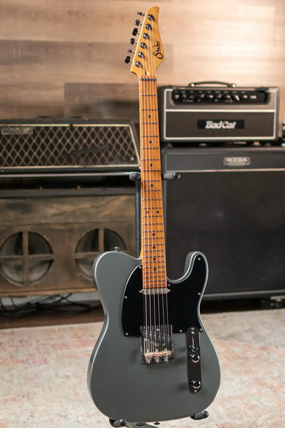 Suhr Andy Wood Signature Series Modern T Electric Guitar - Andy Wood Silver with Hardshell Case
