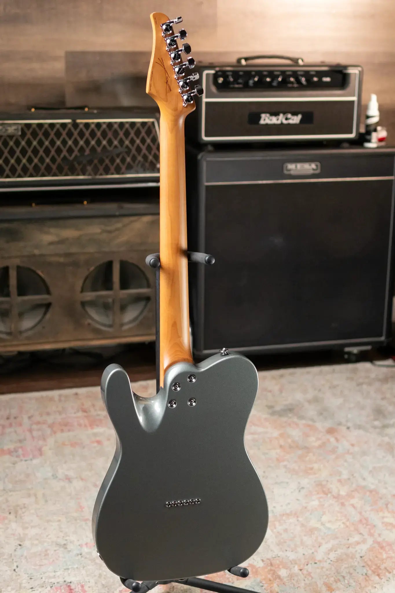 Suhr Andy Wood Signature Series Modern T Electric Guitar - Andy Wood Silver with Hardshell Case
