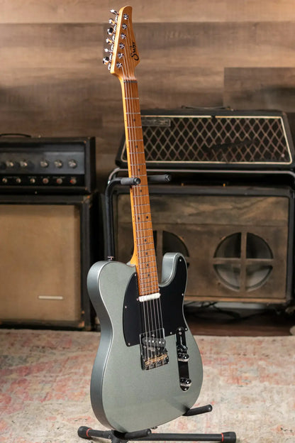 Suhr Andy Wood Signature Series Modern T Electric Guitar - Andy Wood Silver with Hardshell Case