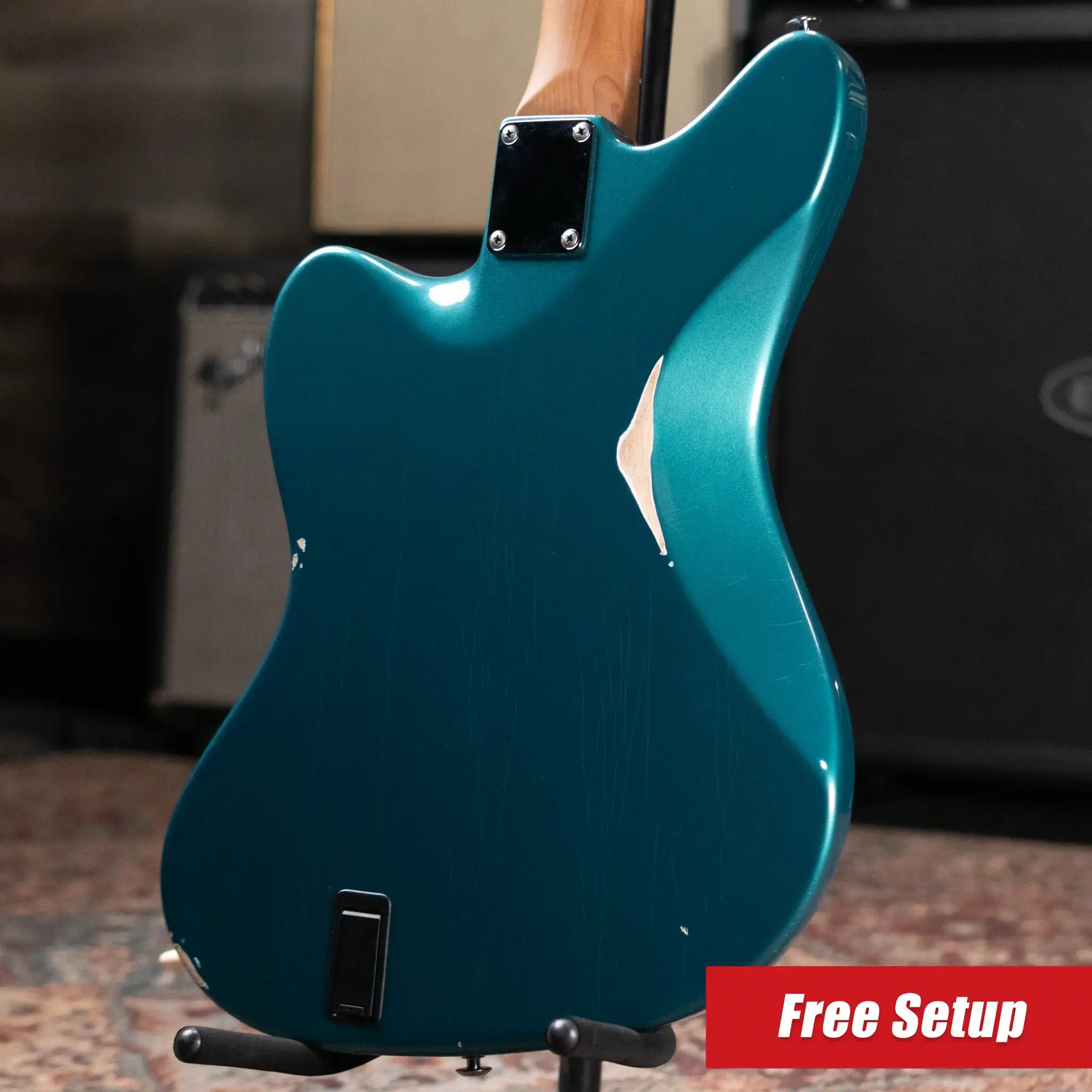 Suhr Classic JM Antique LE Electric Guitar - Ocean Turquoise Metallic with Gig Bag