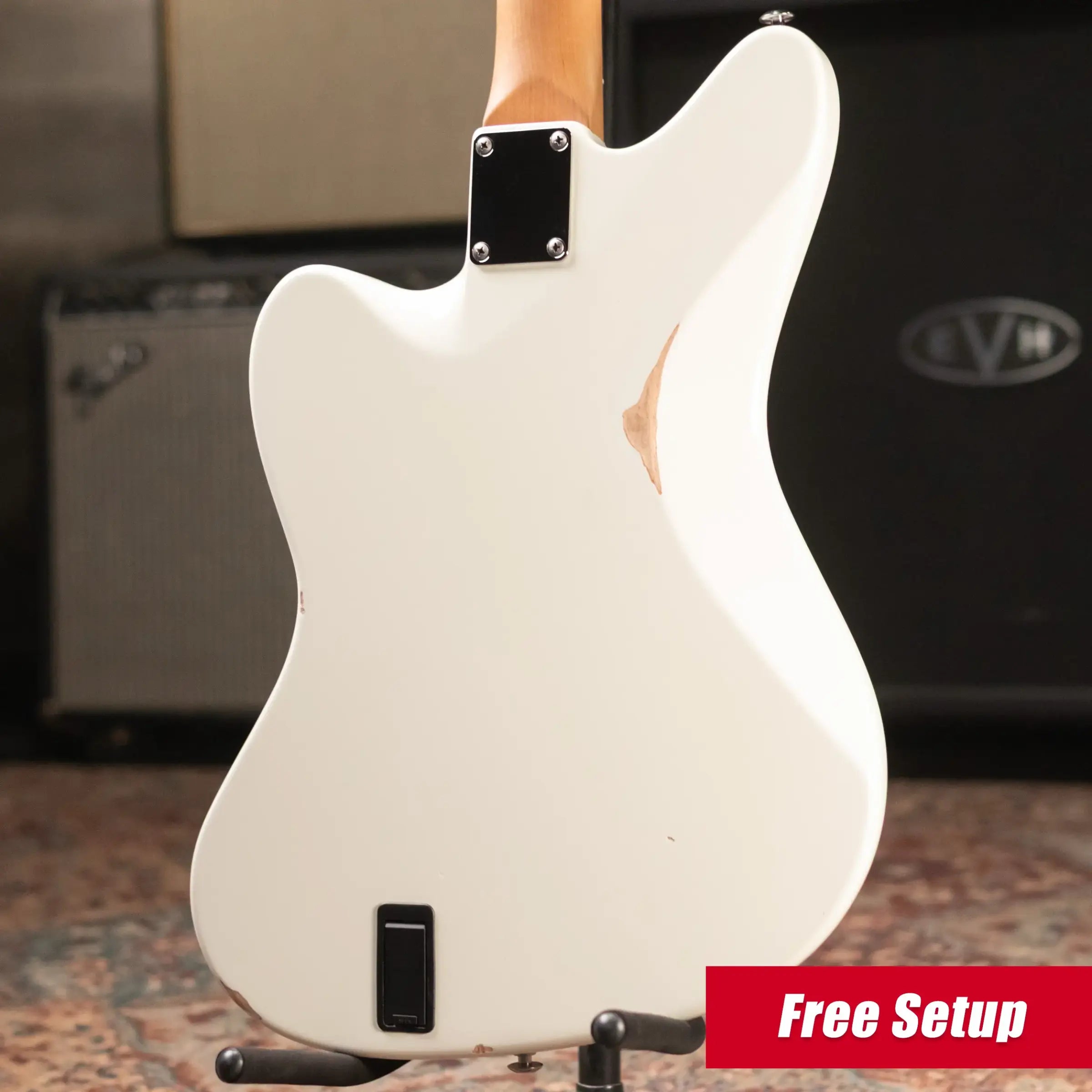 Suhr Classic JM Antique LE Electric Guitar - Olympic White with Gig Bag