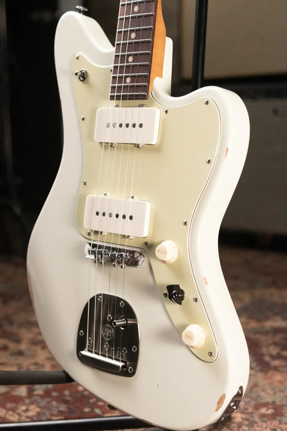 Suhr Classic JM Antique LE Electric Guitar - Olympic White with Gig Bag