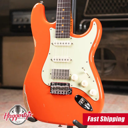 Suhr Custom Shop Classic S Antique Electric Guitar - Fiesta Orange with Hardshell Case