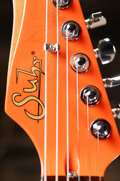 Suhr Custom Shop Classic S Antique Electric Guitar - Fiesta Orange with Hardshell Case