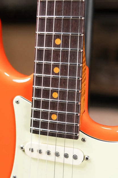 Suhr Custom Shop Classic S Antique Electric Guitar - Fiesta Orange with Hardshell Case