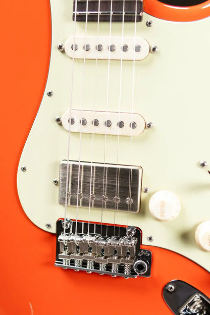 Suhr Custom Shop Classic S Antique Electric Guitar - Fiesta Orange with Hardshell Case