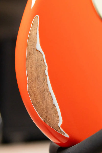 Suhr Custom Shop Classic S Antique Electric Guitar - Fiesta Orange with Hardshell Case