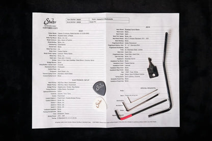 Suhr Custom Shop Classic S Antique Electric Guitar - Fiesta Orange with Hardshell Case