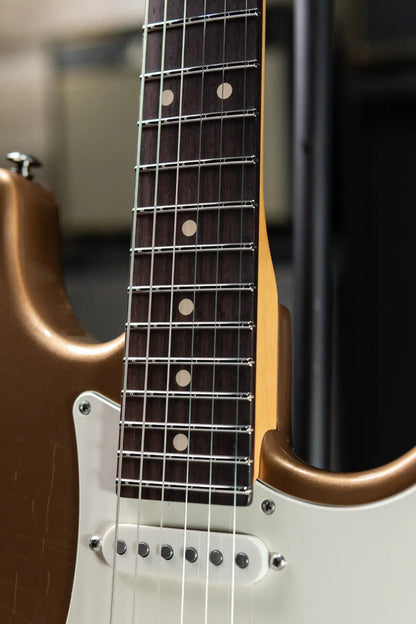 Suhr Custom Shop Classic S Antique Electric Guitar - Firemist Gold with Gig Bag