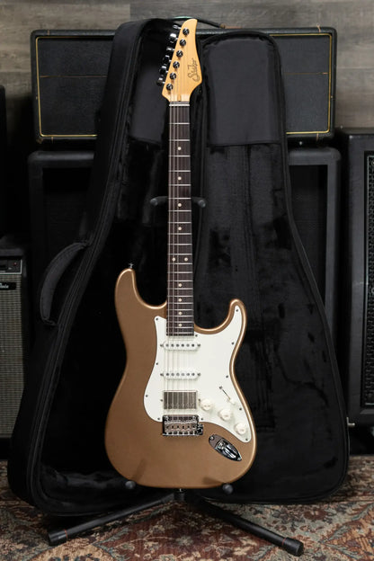 Suhr Custom Shop Classic S Antique Electric Guitar - Firemist Gold with Gig Bag