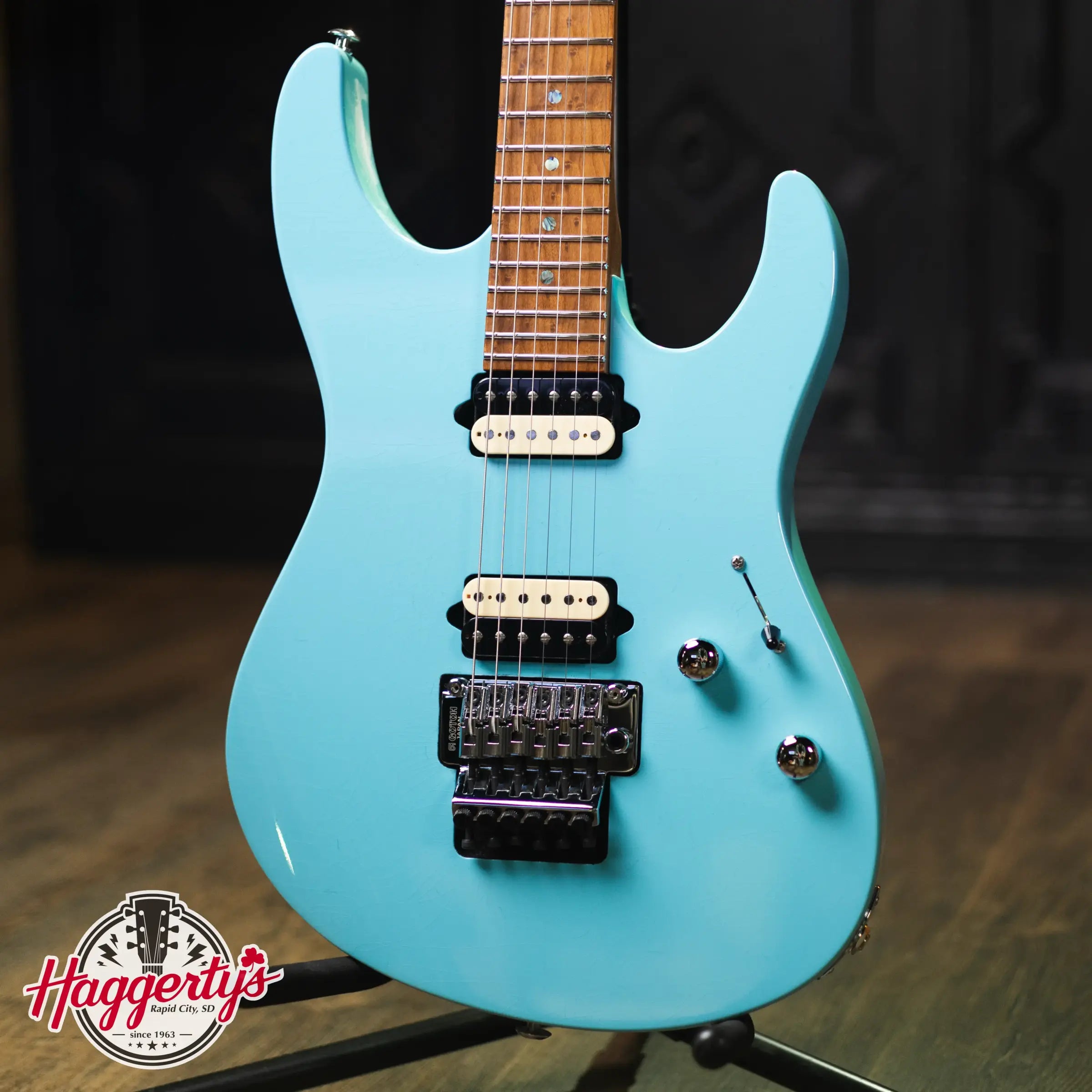 Suhr Custom Shop Modern Antique Electric Guitar - Daphne Blue with Hardshell Case