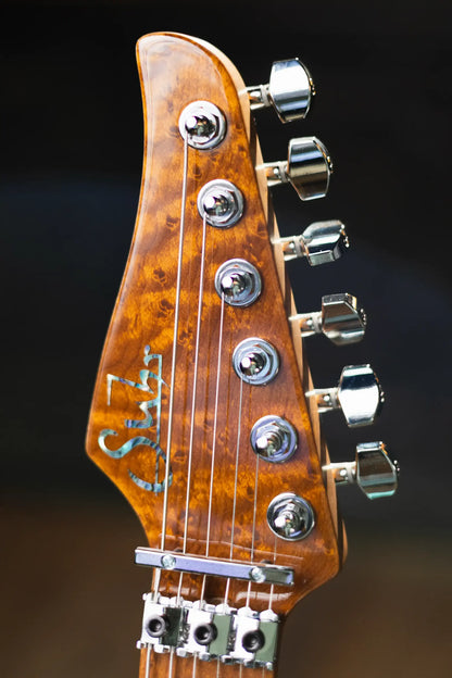 Suhr Custom Shop Modern Antique Electric Guitar - Daphne Blue with Hardshell Case
