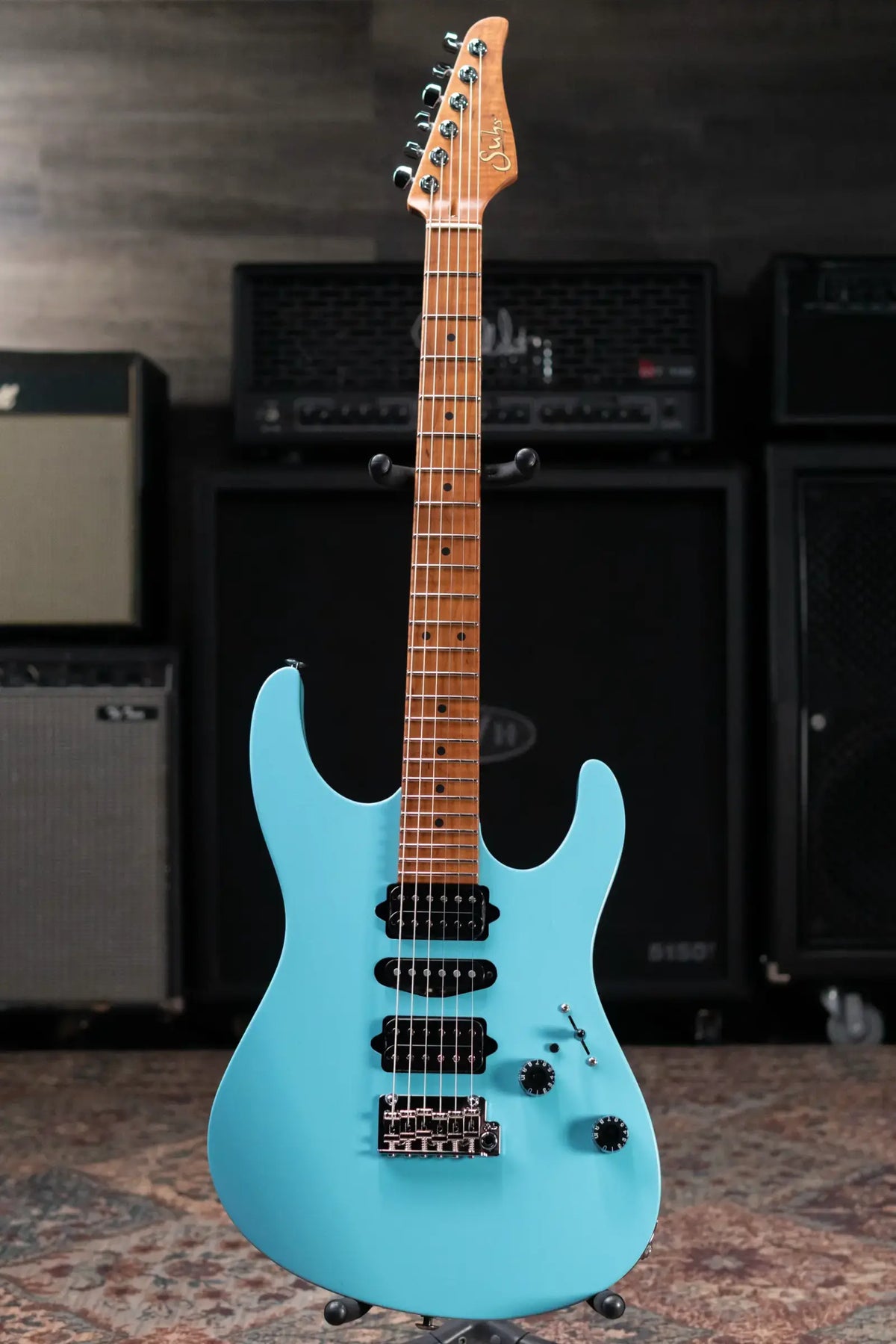 Suhr Modern Antique Limited Edition Electric Guitar - Daphne Blue with Hardshell Case - Demo