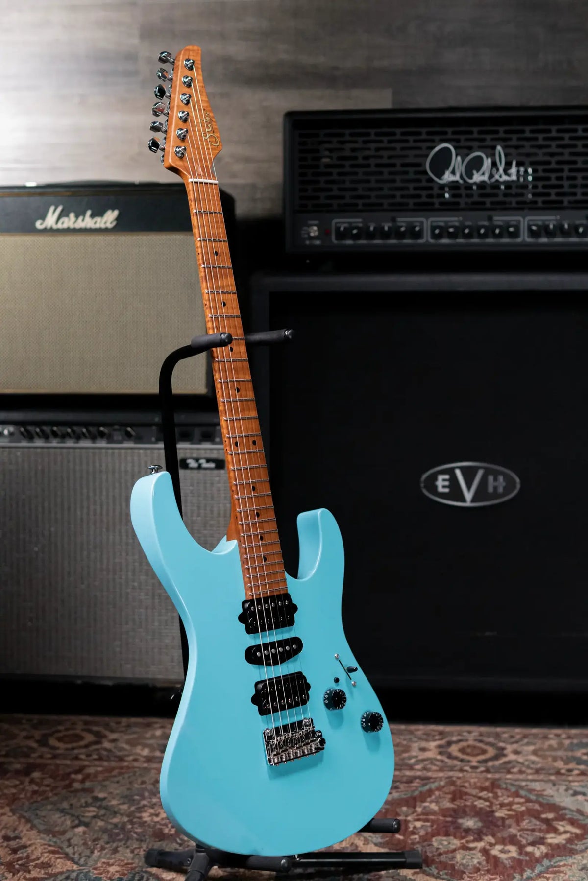 Suhr Modern Antique Limited Edition Electric Guitar - Daphne Blue with Hardshell Case - Demo