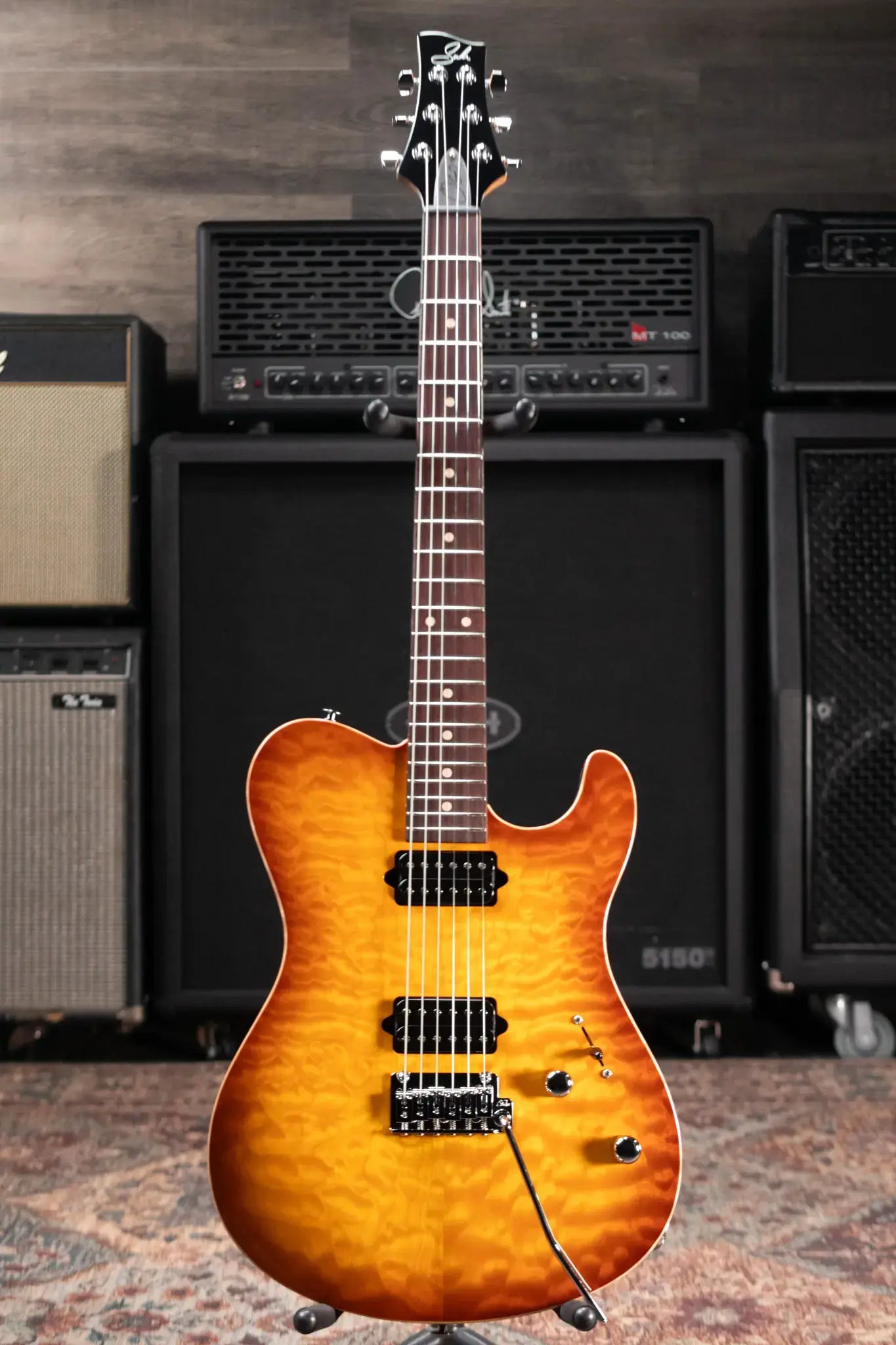 Suhr OSO Electric Guitar - Tea Burst with Gig Bag