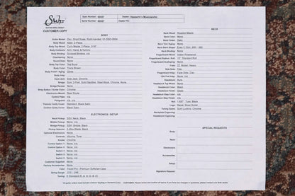 Suhr OSO Electric Guitar - Tea Burst with Gig Bag