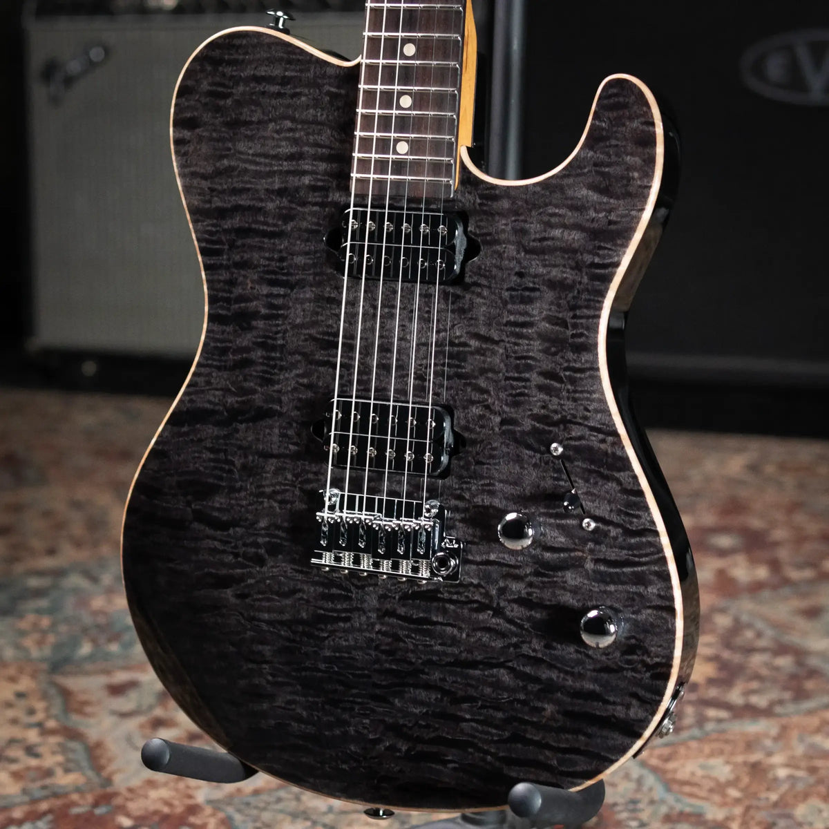Suhr Oso Electric Guitar - Trans Black with Gig Bag