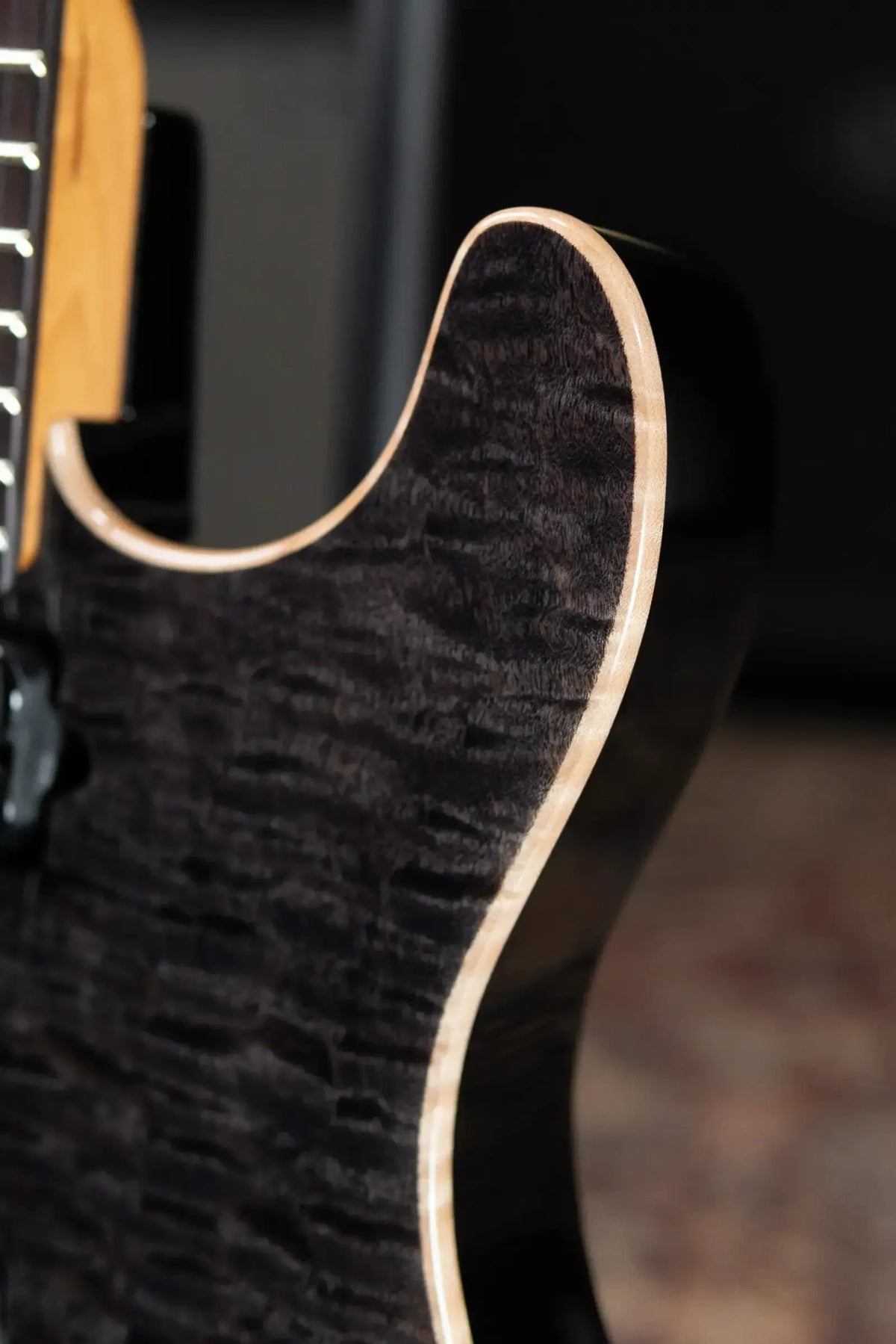 Suhr Oso Electric Guitar - Trans Black with Gig Bag