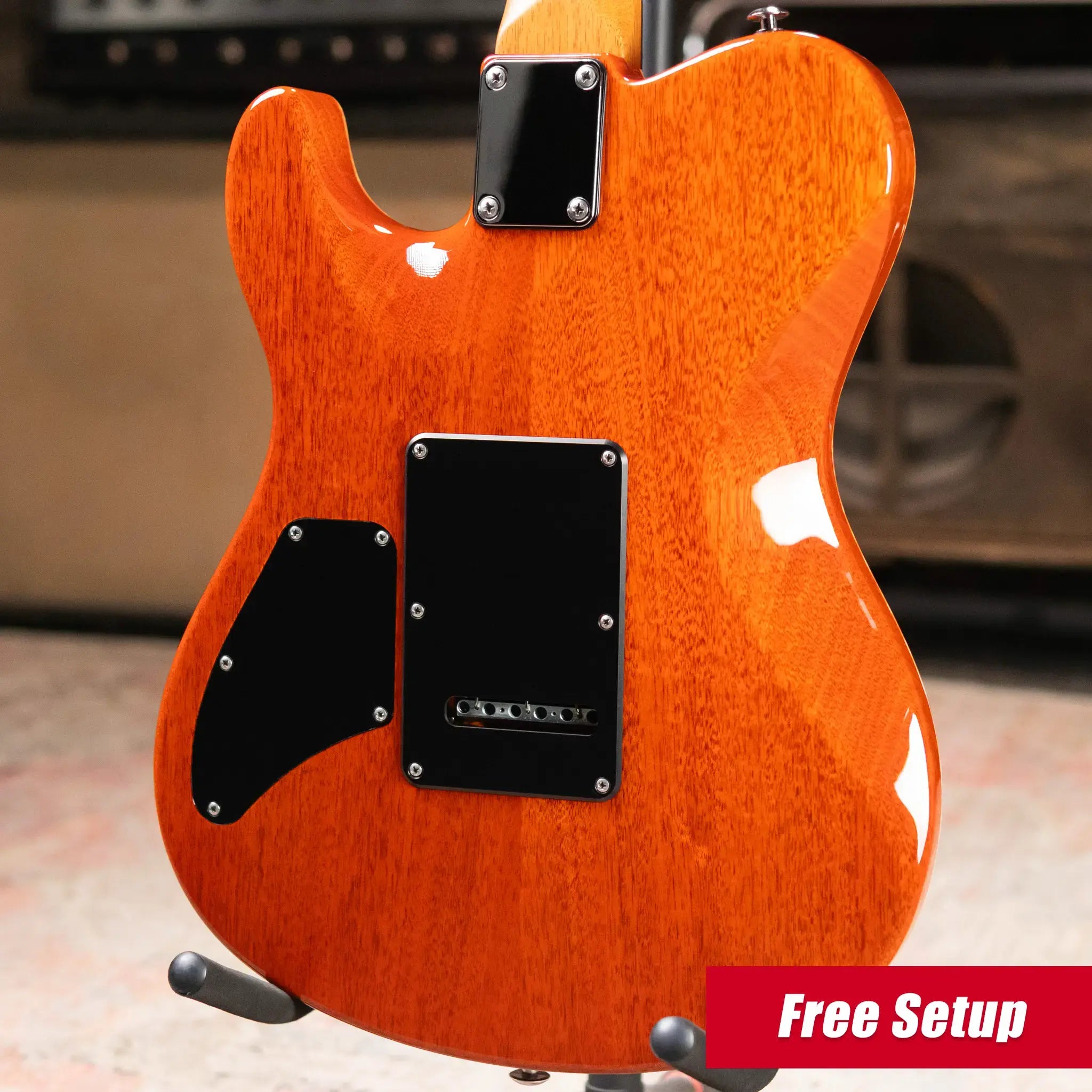 Suhr Oso Short Scale Electric Guitar - Custom Orange Stain with Gig Bag