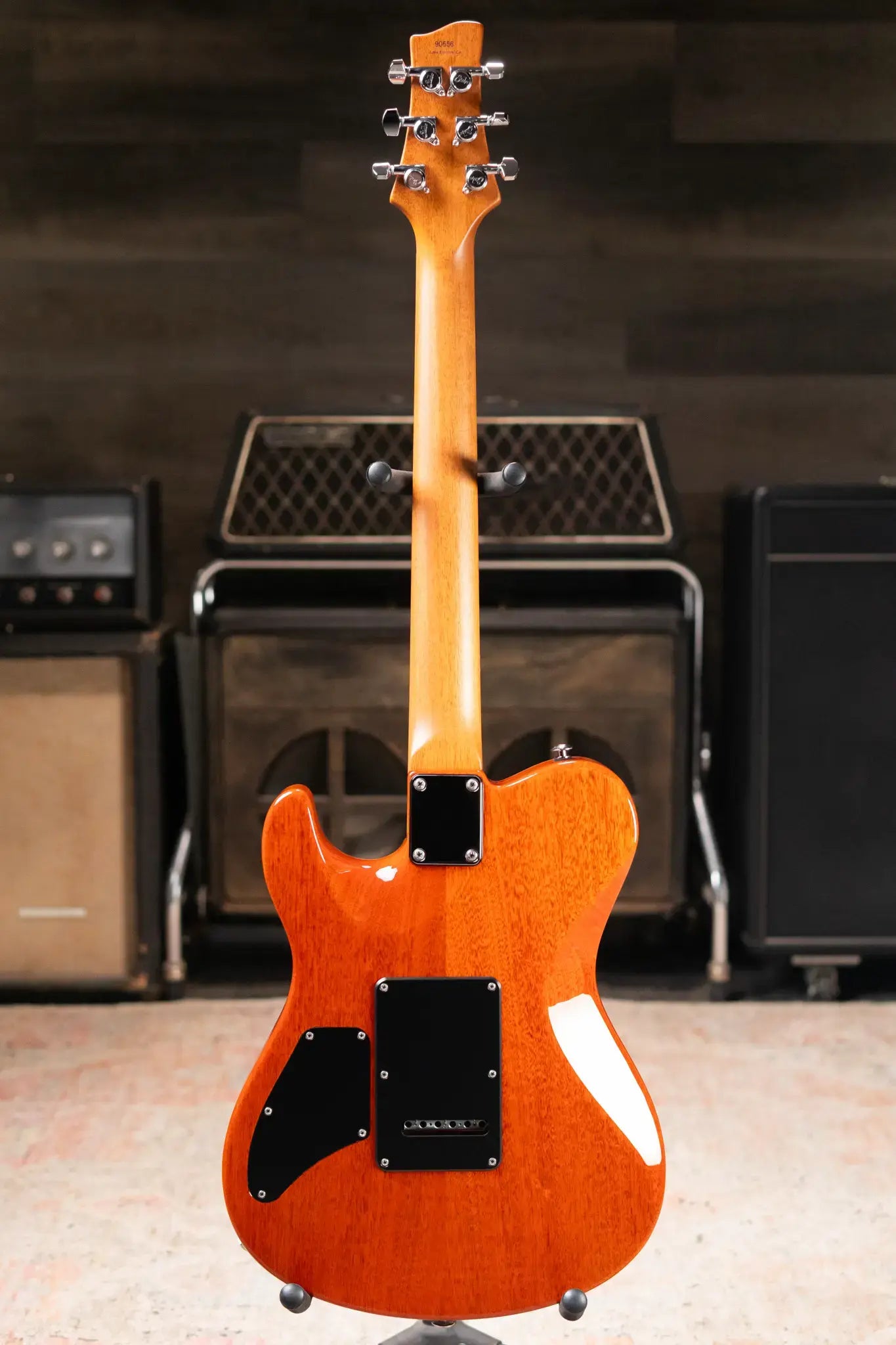 Suhr Oso Short Scale Electric Guitar - Custom Orange Stain with Gig Bag