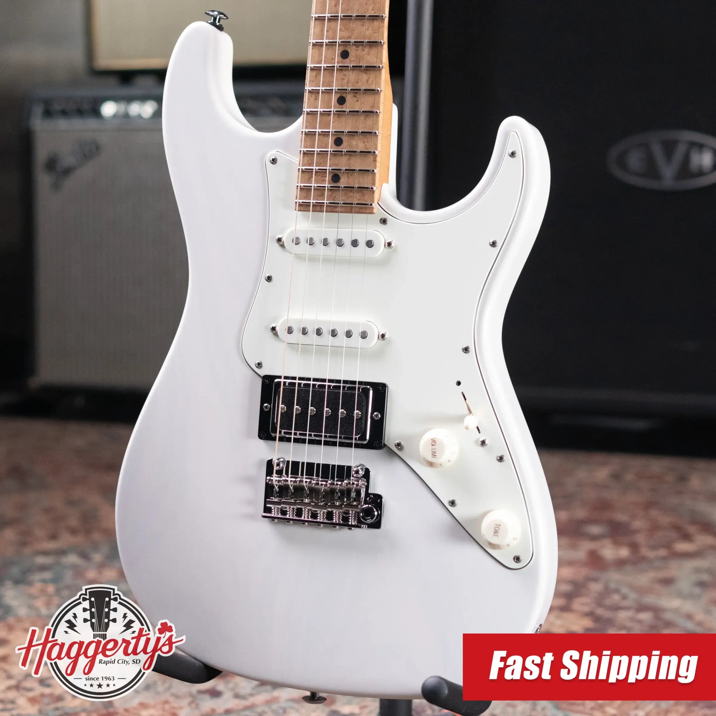 Suhr Pete Thorn Signature Traditional 90 Electric Guitar - Trans White with Gig Bag