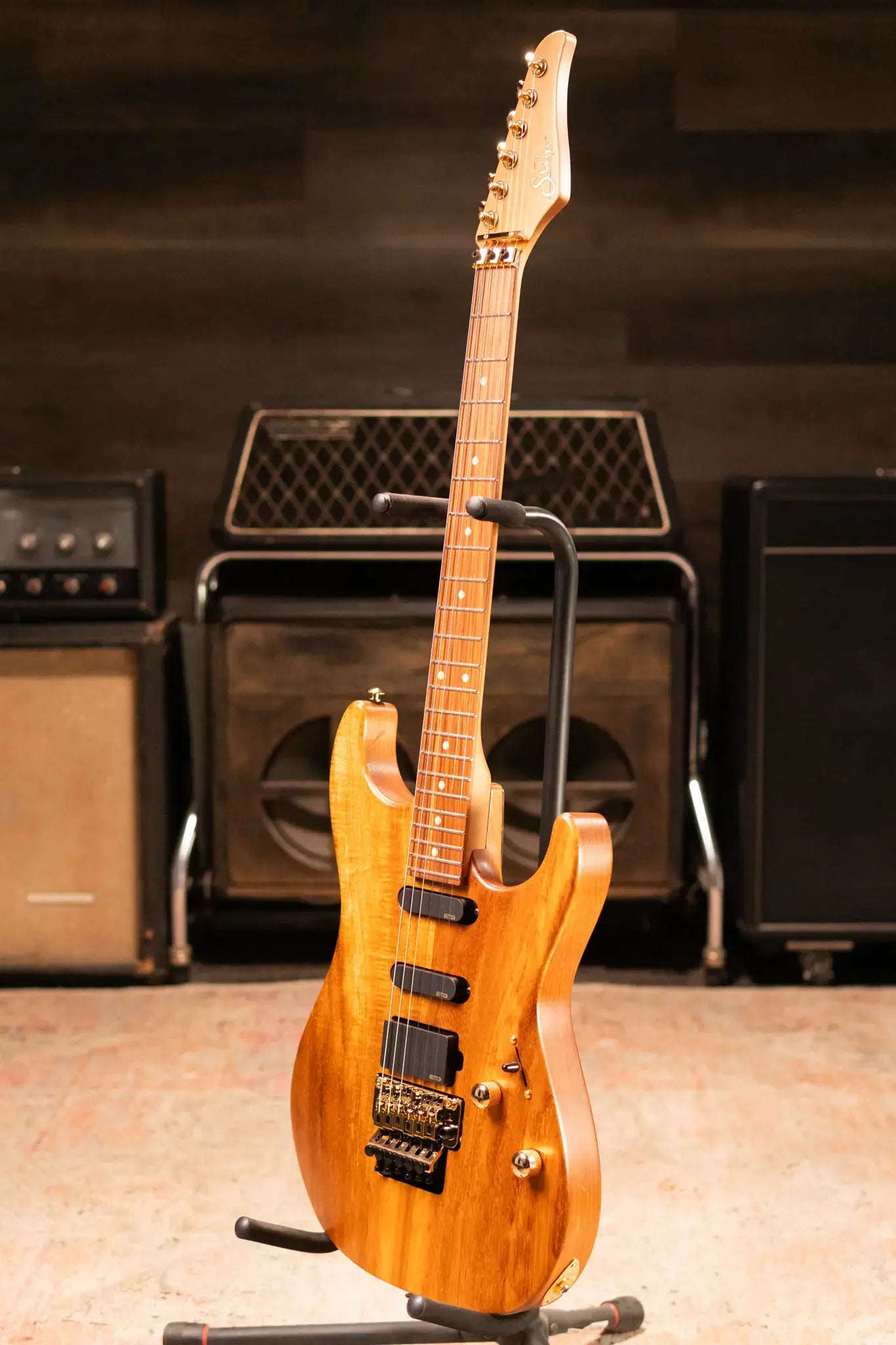 Suhr Reb Beach Signature Series Standard II Electric Guitar - Koa Top with Softshell Gig Bag