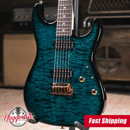 Suhr Standard Thin Burst Limited Edition Electric Guitar - Trans Teal with Gig Bag