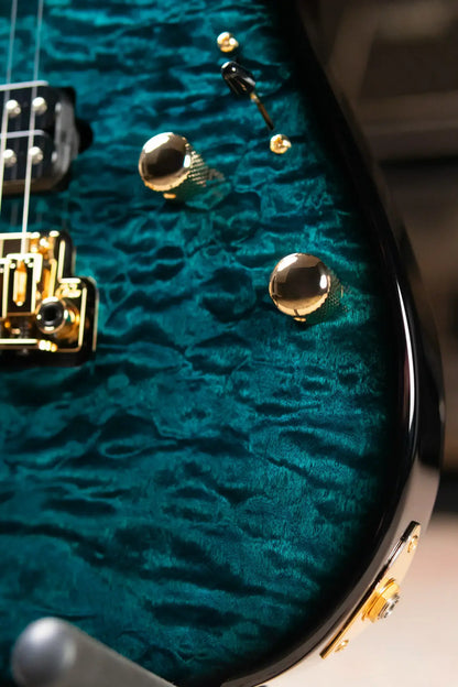 Suhr Standard Thin Burst Limited Edition Electric Guitar - Trans Teal with Gig Bag