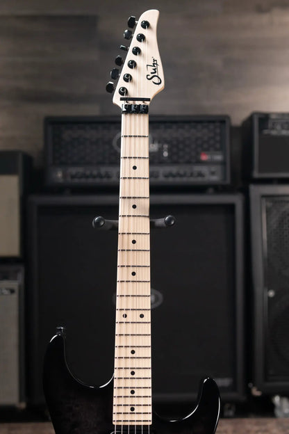Suhr Standard Thin Burst Limited Edition Electric Guitar - Trans Black with Gig Bag - Demo