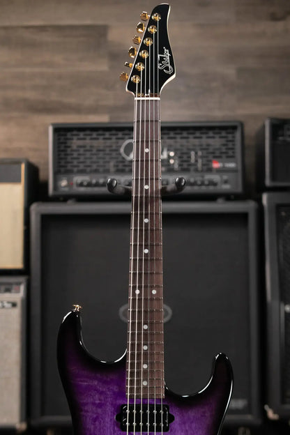 Suhr Standard Thin Burst Limited Edition Electric Guitar - Trans Purple with Gig Bag - Demo