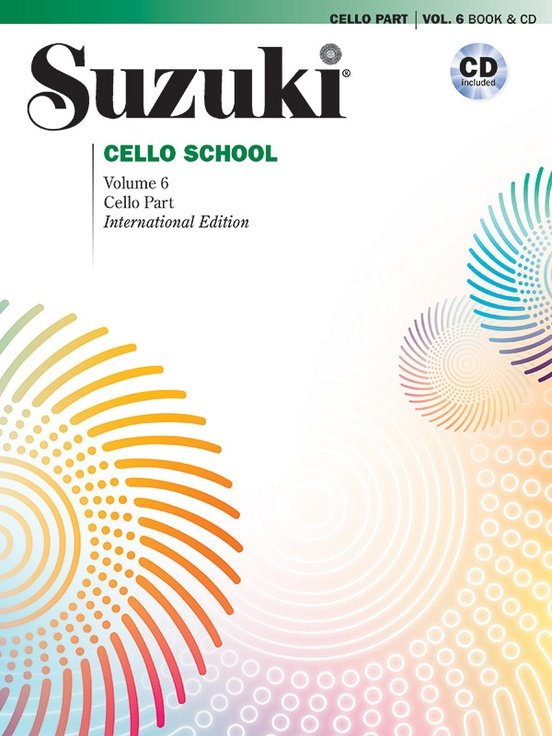 Suzuki Cello School Vol 6 Revised Edition BookCD
