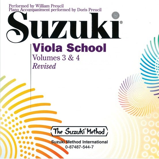Suzuki Viola School -Volume 3 & 4 - CD