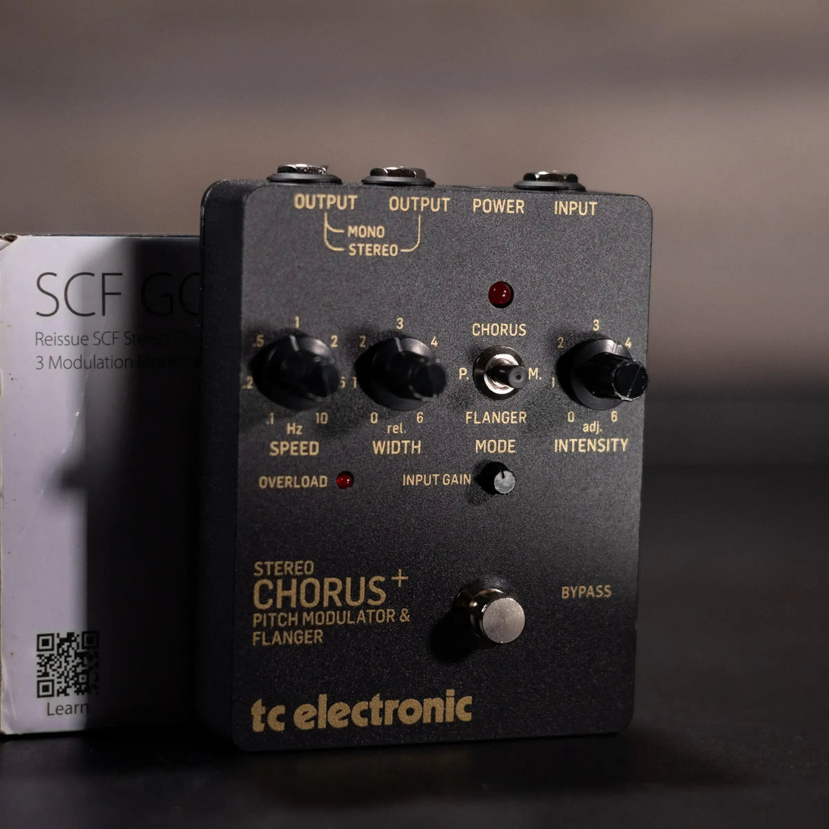 TC Electronic SCF Gold Reissue SCF Stero Chorus Flanger Pedal with 3 Modulation Modes, Analog BBD Circuit and Preamp - Used