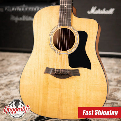 Taylor 110ce Dreadnought Acoustic/Electric Guitar - Solid Torrefield Spruce with Gig Bag