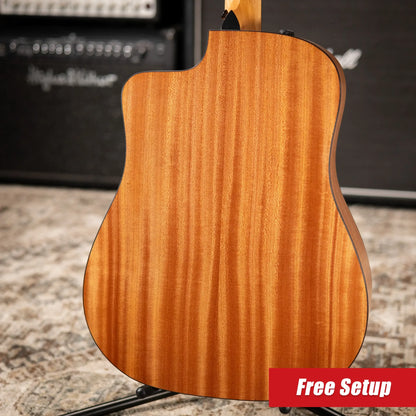 Taylor 110ce Dreadnought Acoustic/Electric Guitar - Solid Torrefield Spruce with Gig Bag - Factory Demo