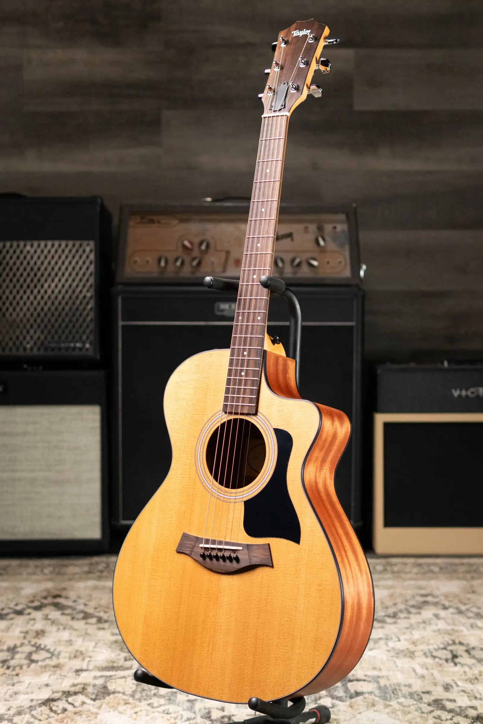 Taylor 112ce Grand Concert Acoustic/Electric Guitar - Sapele with Gig Bag