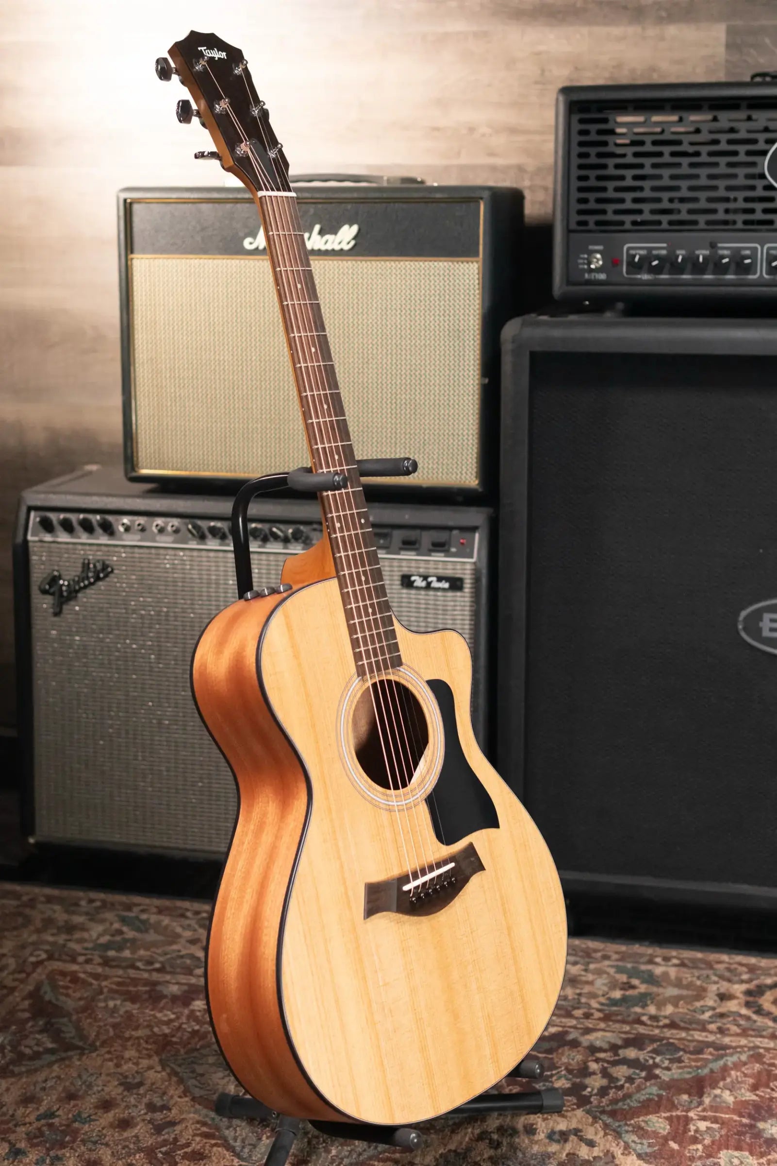 Taylor 112ce Grand Concert Acoustic/Electric Guitar with Gig Bag