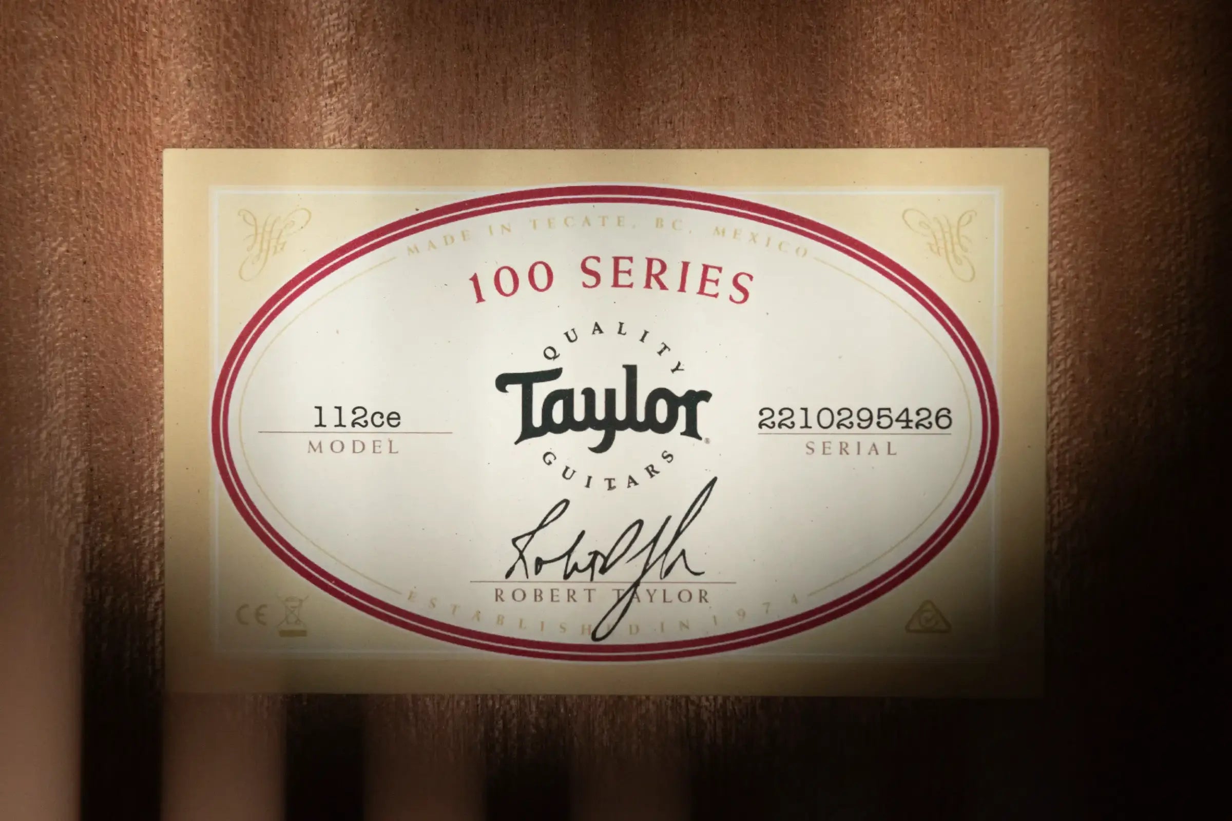 Taylor 112ce Grand Concert Acoustic/Electric Guitar with Gig Bag